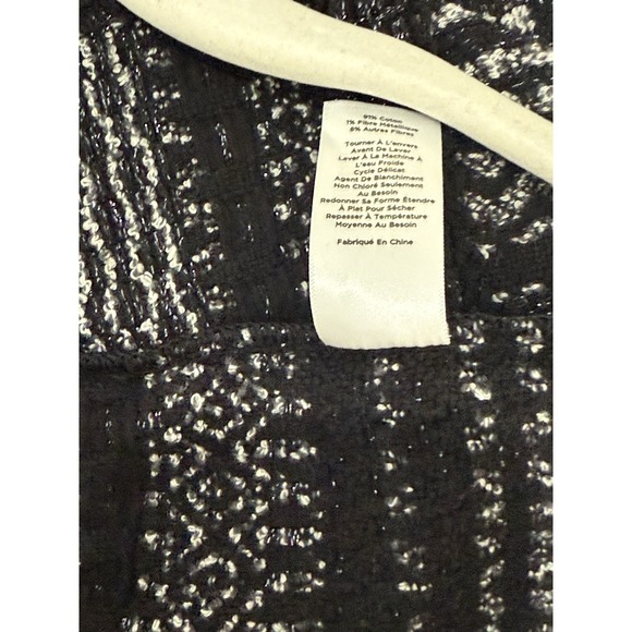 Talbots Cardigan Women XL Black Knit Sweater Shawl Neck Heavyweight Open Front - Picture 8 of 12